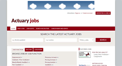 Desktop Screenshot of actuaryjobs.co.uk