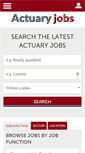 Mobile Screenshot of actuaryjobs.co.uk